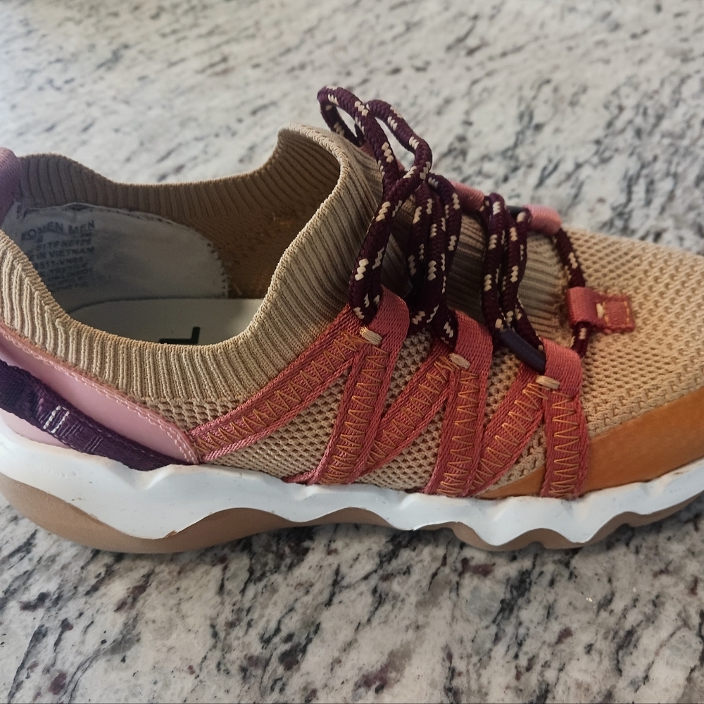 Madewell Womens Size 7 M Field Knit Sneakers Desert Dune Shoes